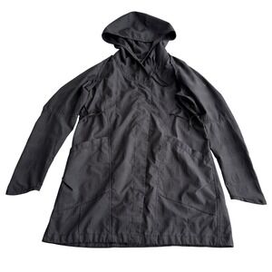 NAU Recycled Polyester Convertible Shirred Texture Snap Off Sleeve Windbreaker M